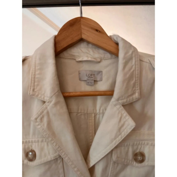Loft White Utility Jacket Size Small - Picture 4 of 6